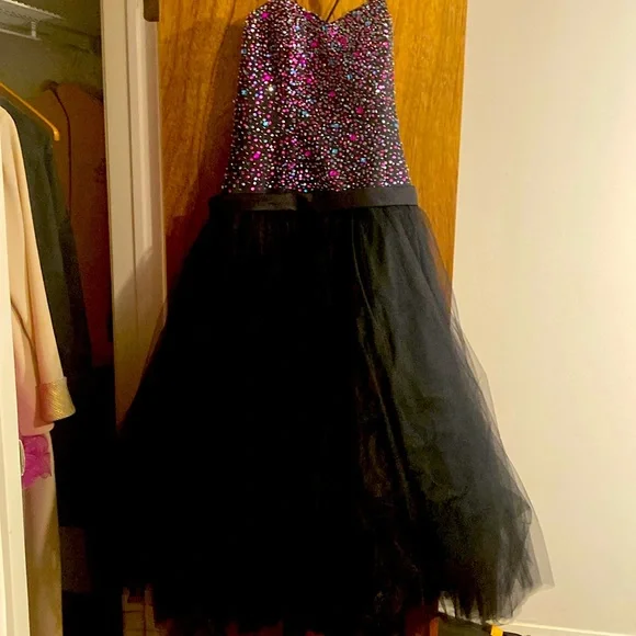 Formal Dresssize 16 Juniorsgreat For Bat Mitzvah Of Quinceara | Color: Black | Size: 16 | Robyn24k's Closet